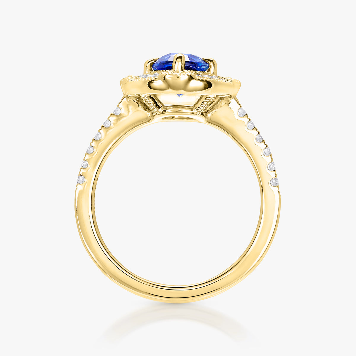 1.36ct Blue Sapphire Plenitude Ring
