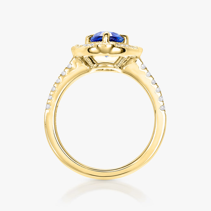 1.36ct Blue Sapphire Plenitude Ring