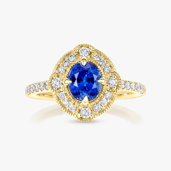 1.36ct Blue Sapphire Plenitude Ring