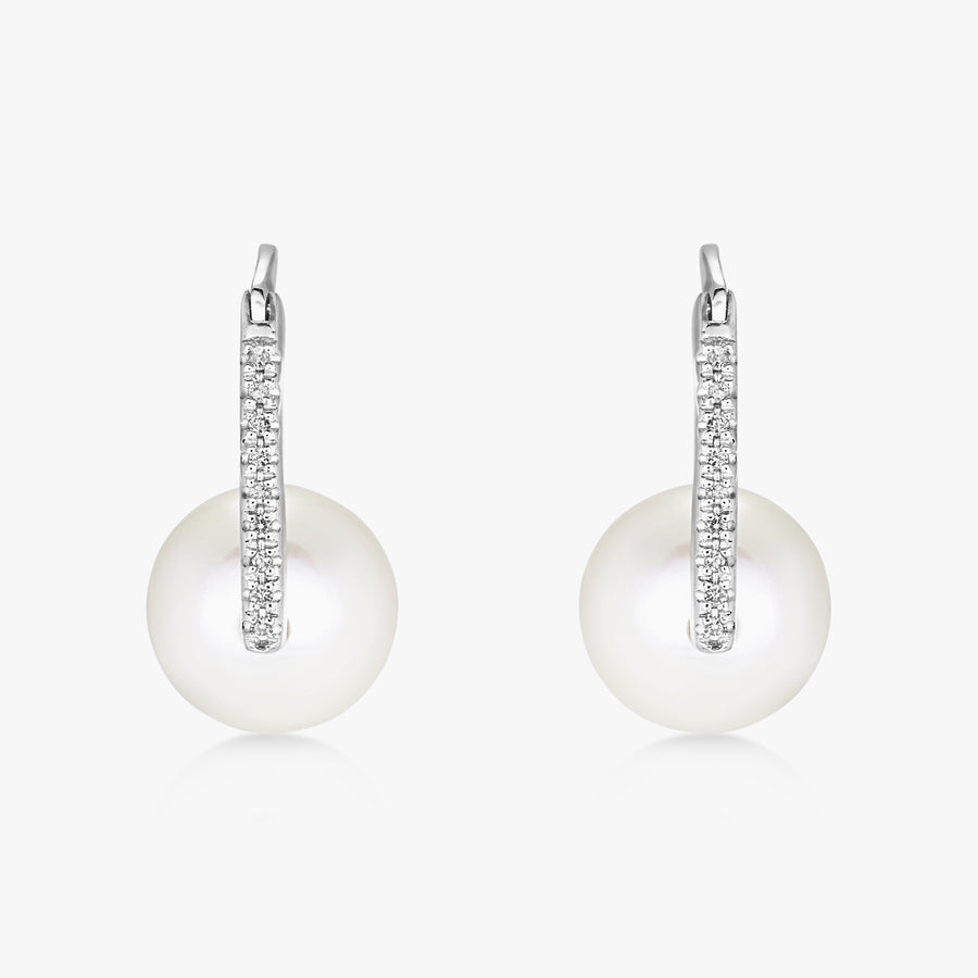 South Sea Pearl Nuovo Diamond Earrings - Carrie K. 