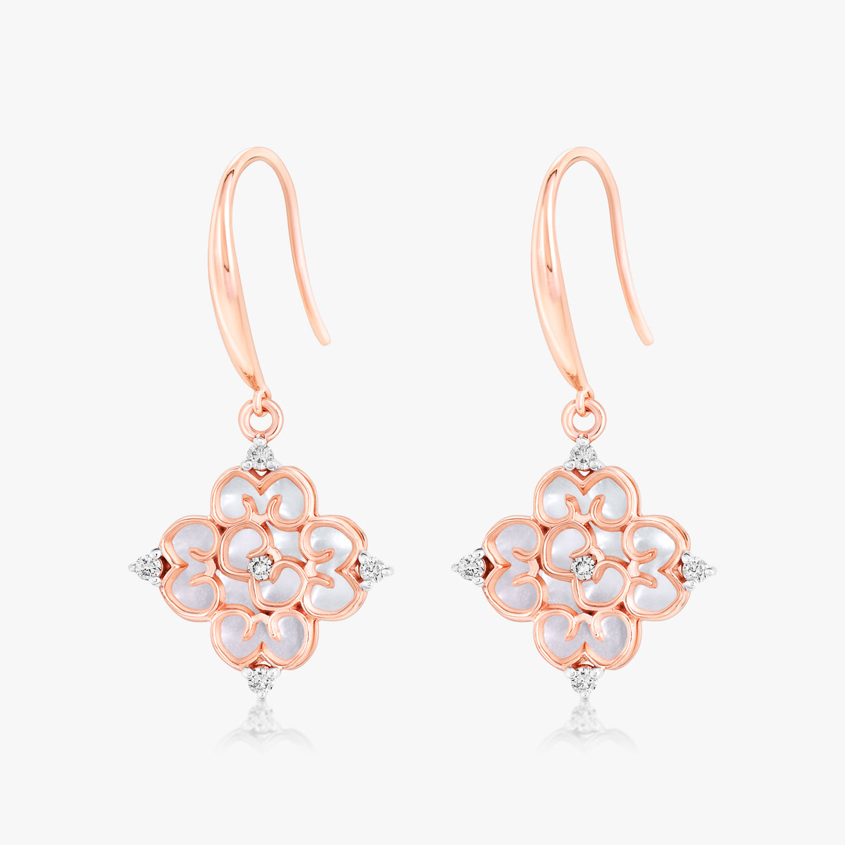Blessings Mini Mother of Pearl Hook Earrings (18K Gold) - Carrie K.