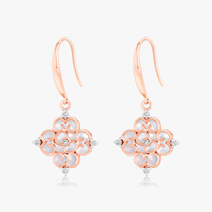 Blessings Mini Mother of Pearl Hook Earrings (18K Gold) - Carrie K.