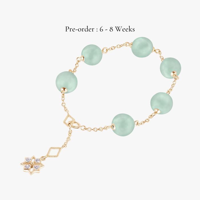Star Mini Jade Bracelet (18K Gold) - Carrie K.