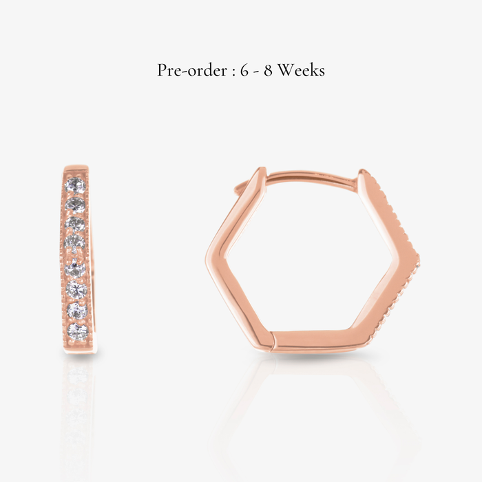 Hexa Hoop (18K Gold) - Carrie K.