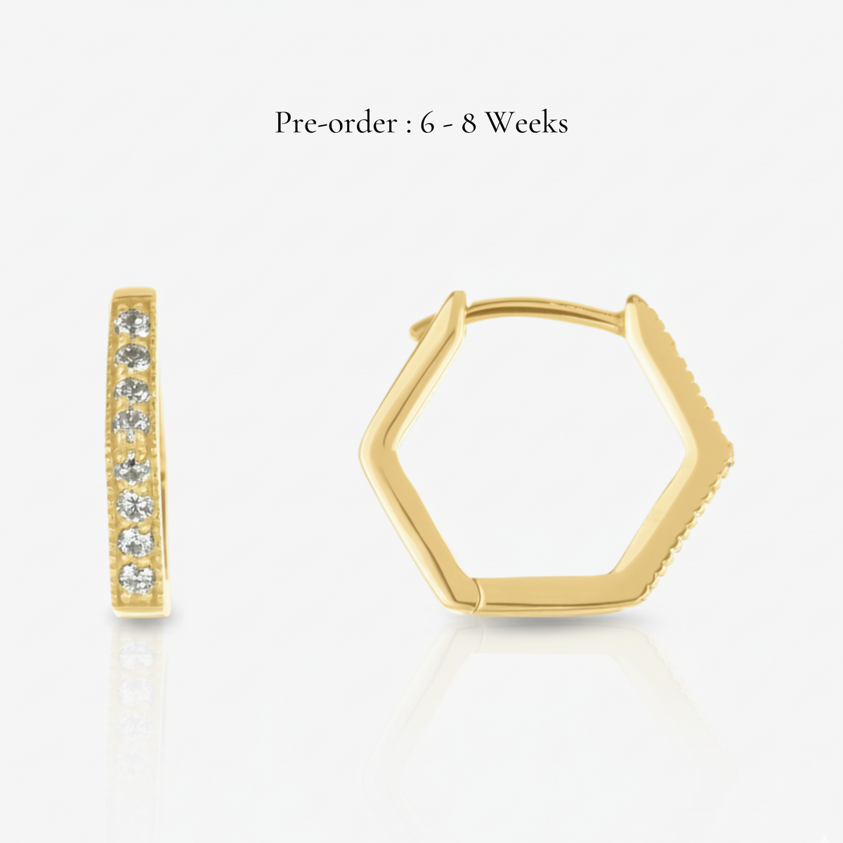 Hexa Hoop (18K Gold) - Carrie K.