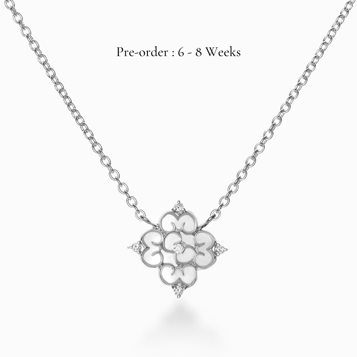 Blessings Mini Mother of Pearl Necklace (18K Gold) - Carrie K.