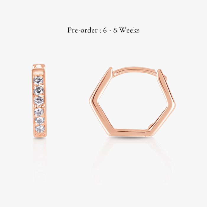 Baby Hexa Hoop (18K Gold) - Carrie K.