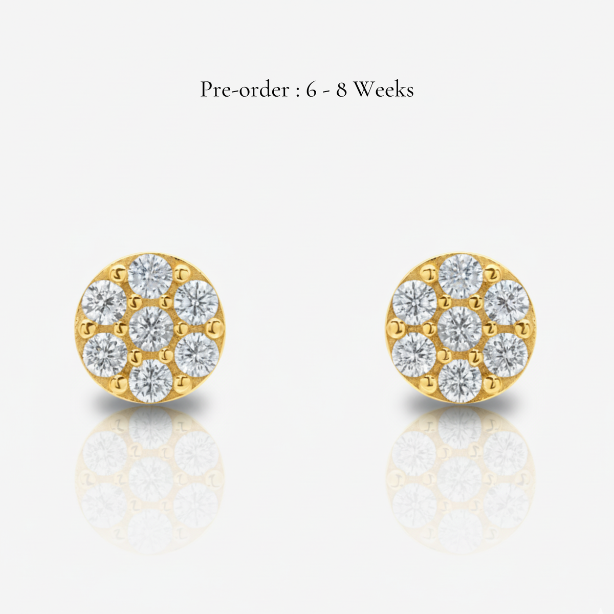 Round Pave Studs (18K Gold) - Carrie K.