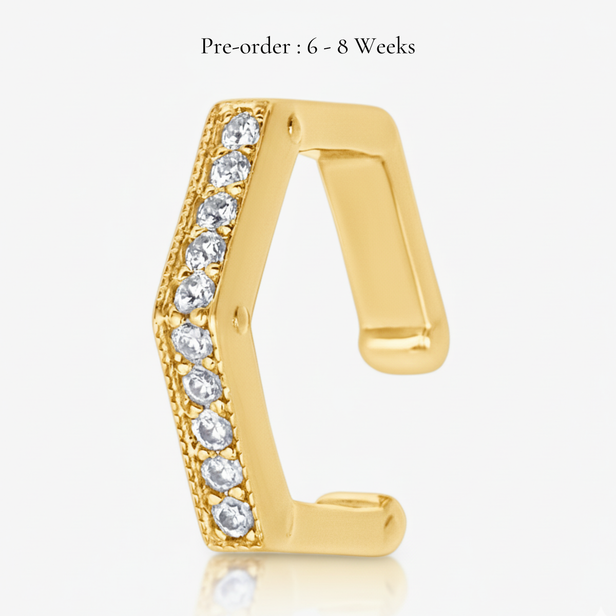 Baby Hexa Ear Cuff (18K Gold) - Carrie K.