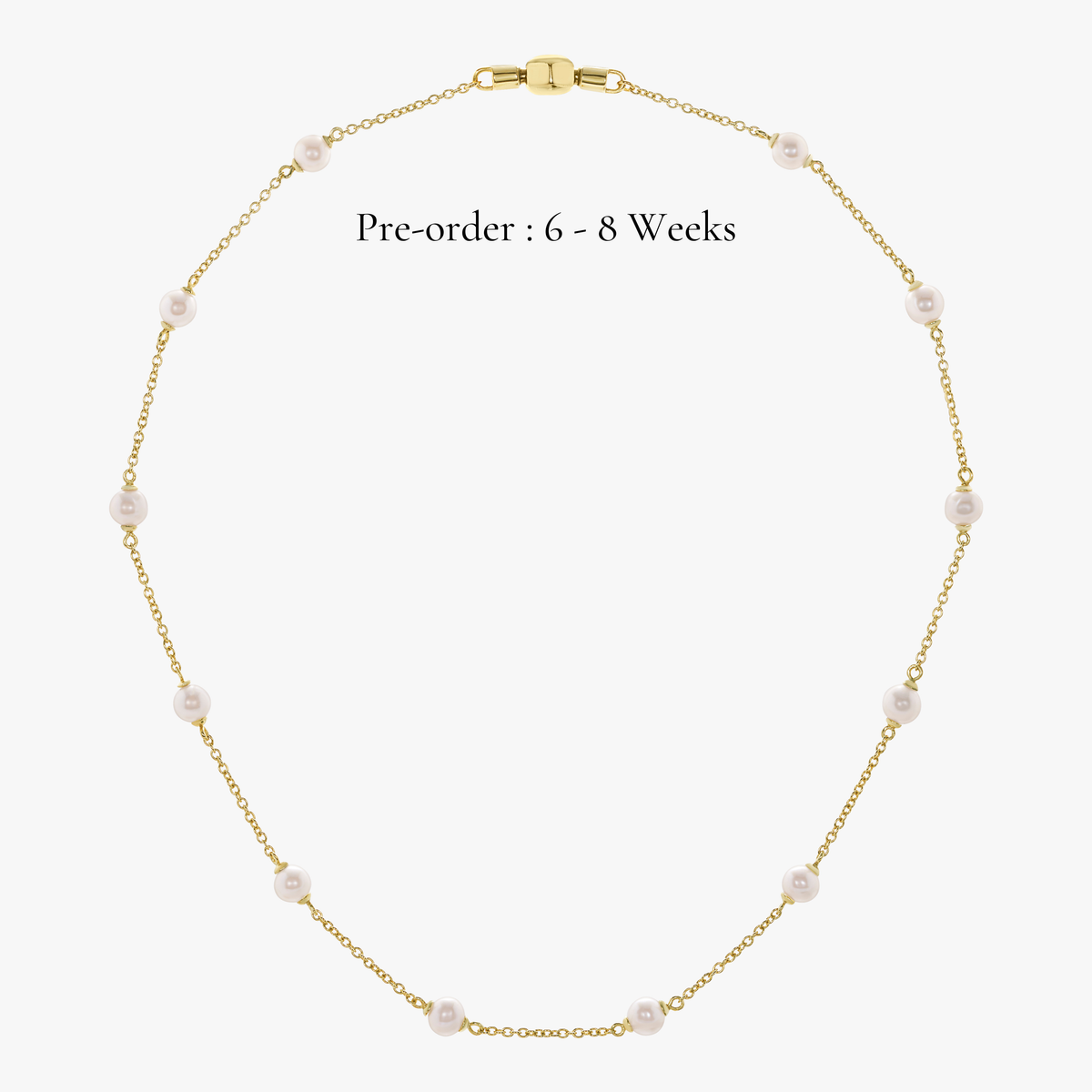 Pearl Chain Necklace 16-inch (14K Gold) - Carrie K.