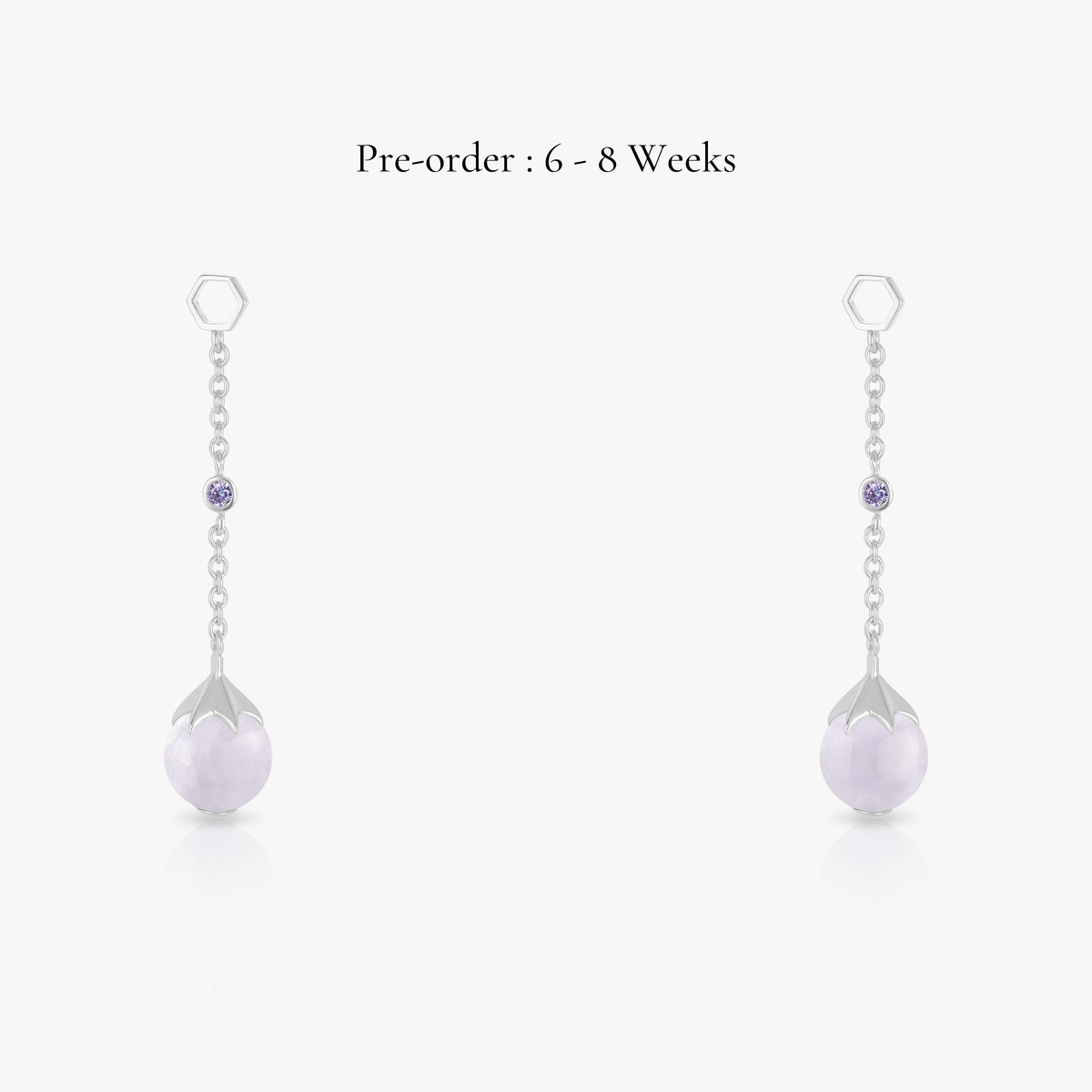 Jade Long Ear Drops (18K Gold) - Carrie K.