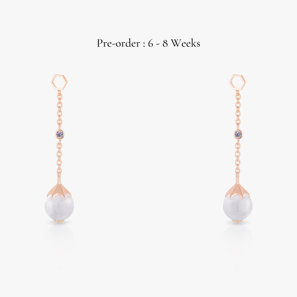 Jade Long Ear Drops (18K Gold) - Carrie K.