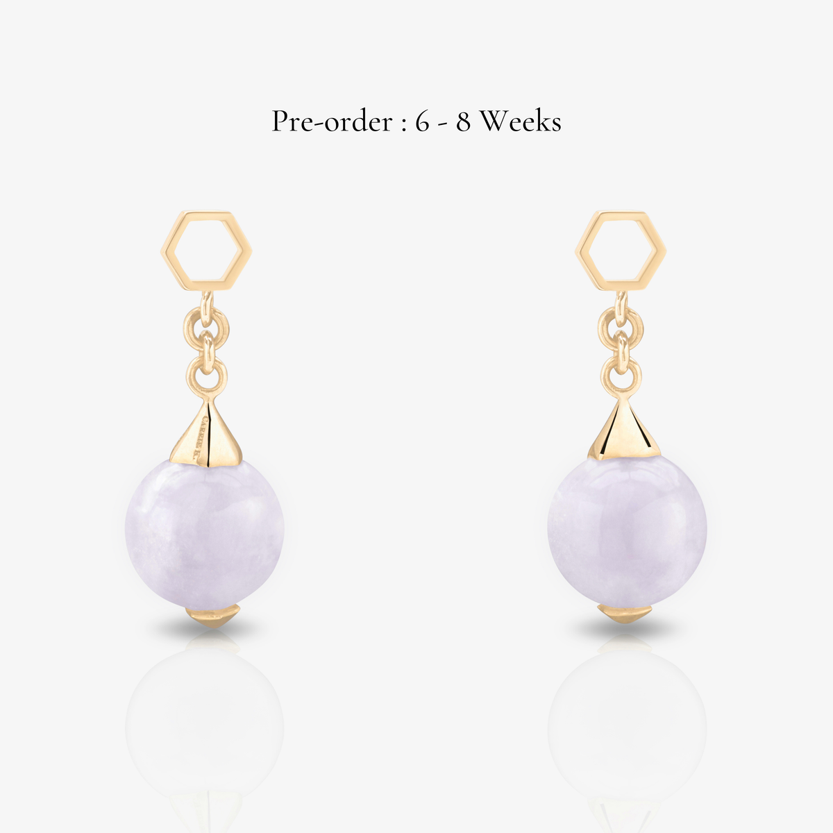 Jade Ear Drops (18K Gold) - Carrie K.