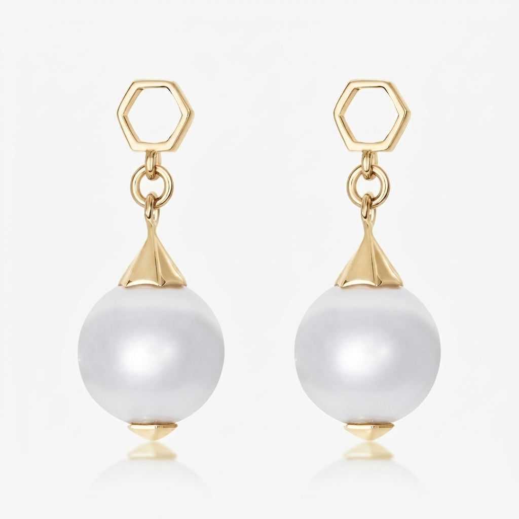 Pearl Ear Drops (14K Gold) - Carrie K.