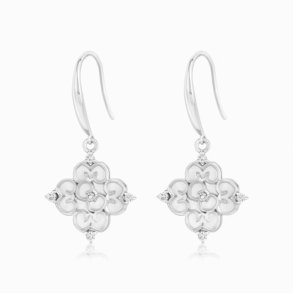 Blessings Big Mother of Pearl Drop Earrings (14K Gold) - Carrie K.