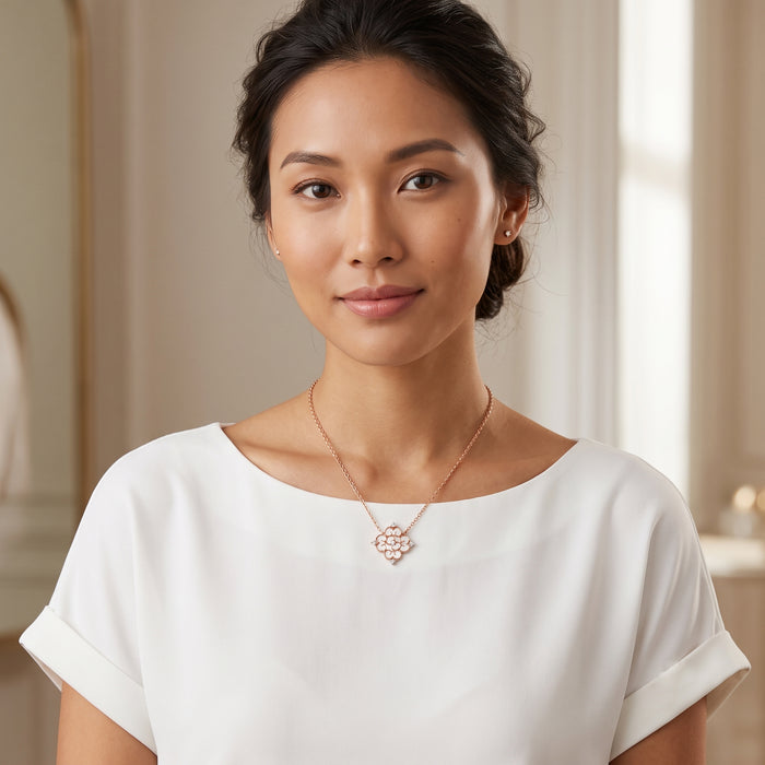 Blessings Mini Mother of Pearl Necklace (18K Gold) - Carrie K.