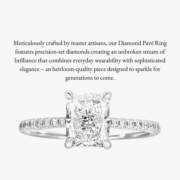 1.51ct Lab-Grown Diamond Hidden Halo Pave Ring