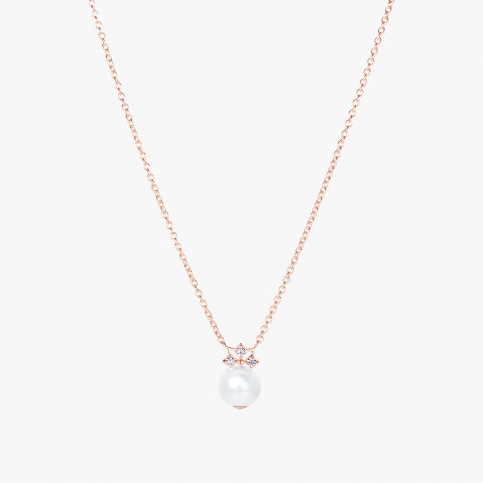 Star Mini Pearl Necklace (18K Gold) - Carrie K.