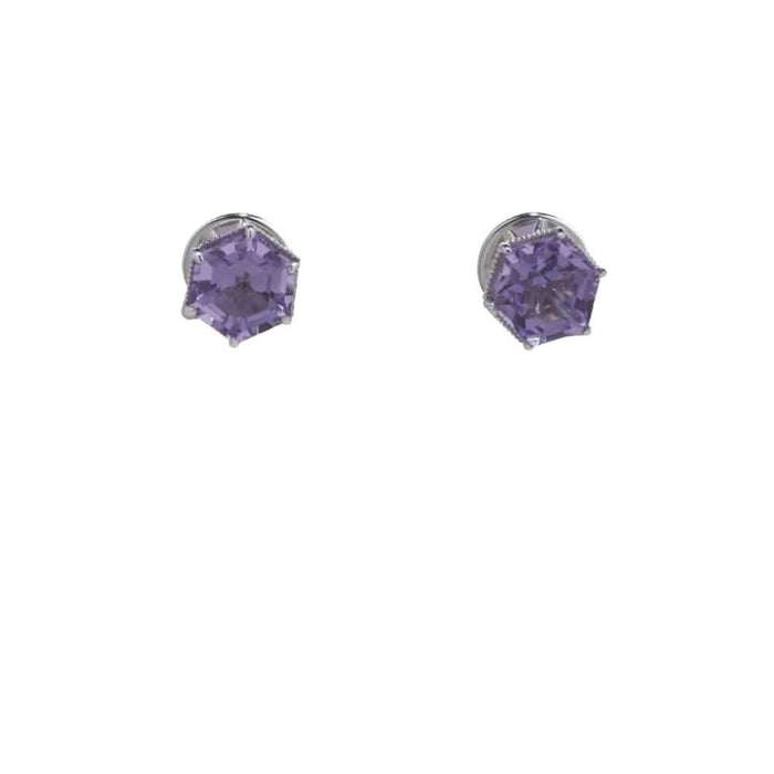 Hexa Solitaire Studs - Carrie K.