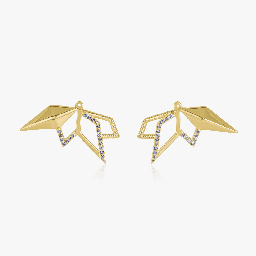 Star Statement Ear Jacket (9K Gold) - Carrie K.