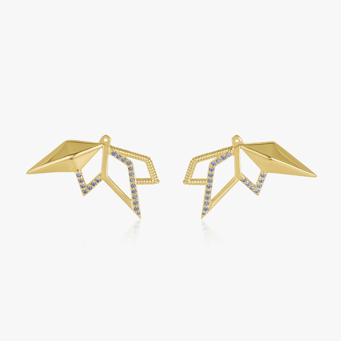 Star Statement Ear Jacket (9K Gold) - Carrie K.