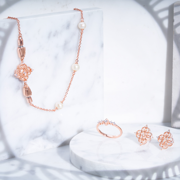 Pearl Chain Necklace 16-inch (14K Gold) - Carrie K.