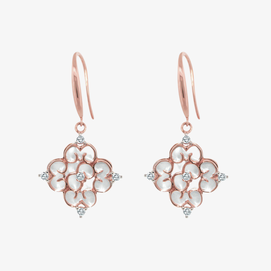 Blessings Big Mother of Pearl Drop Earrings (14K Gold) - Carrie K.