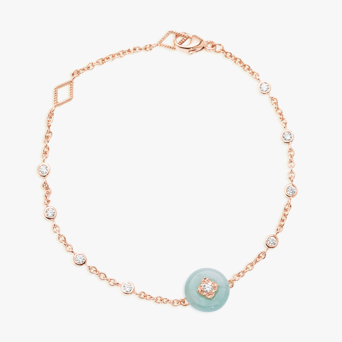Blessings Jade Coin Bracelet (14K Gold) - Carrie K.