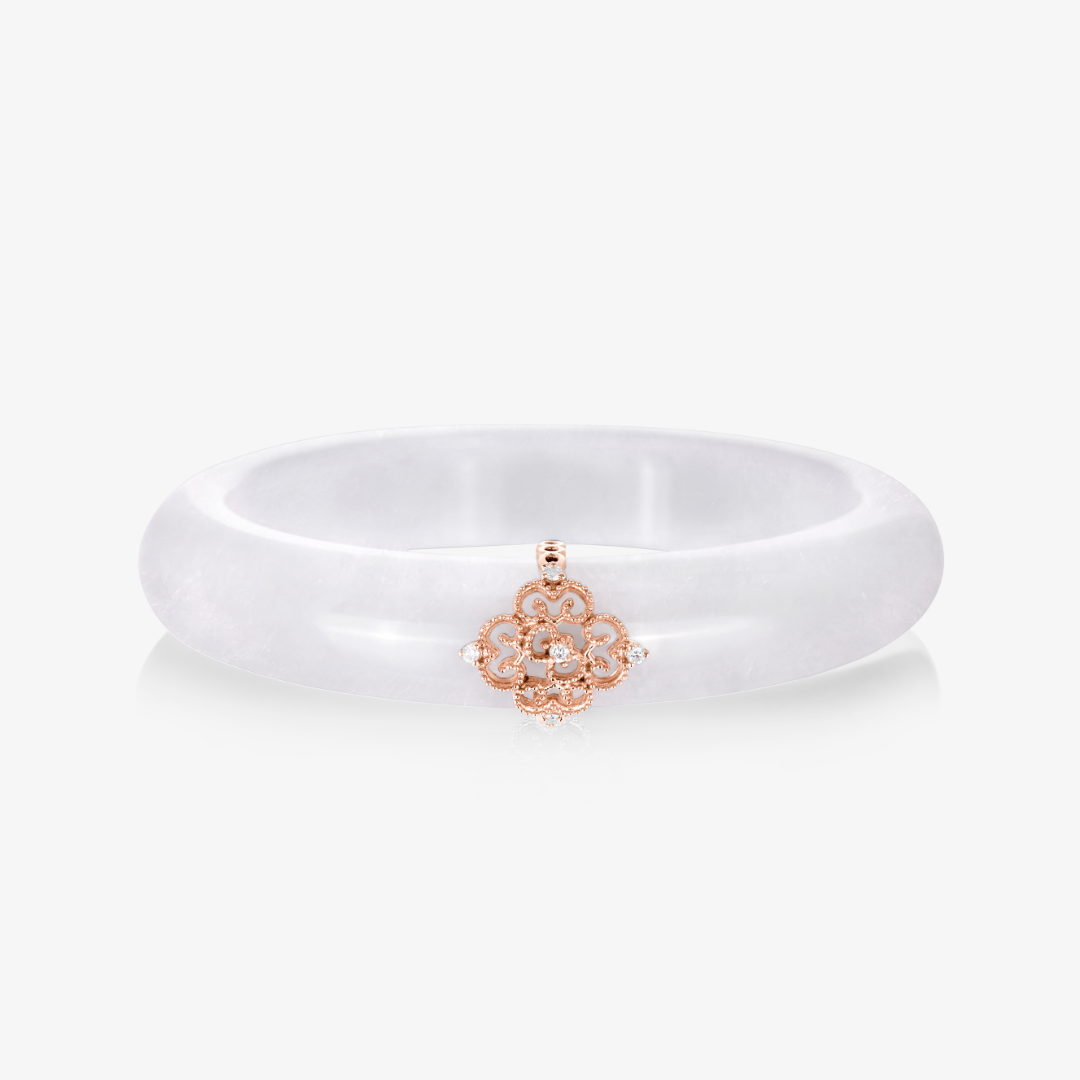 Blessings Jade Bangle (14K Gold) - Carrie K.