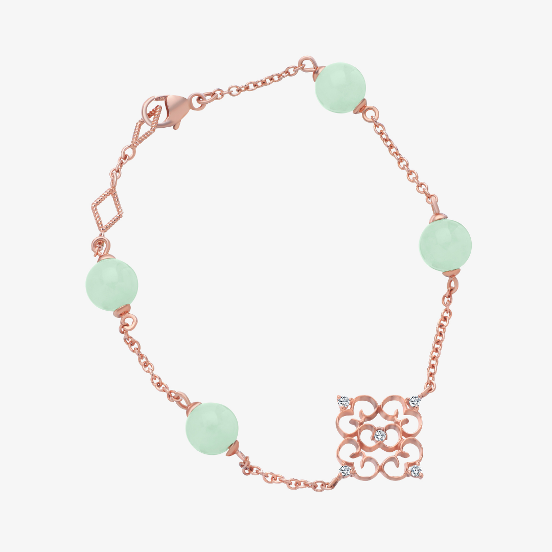 Blessings Jade Bracelet (18K Gold) - Carrie K.