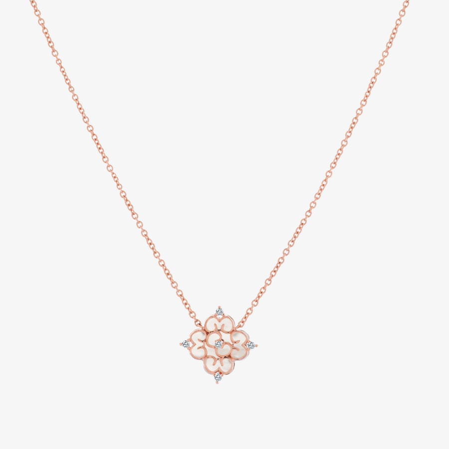 Blessings Mother of Pearl Necklace (14K Gold) - Carrie K.