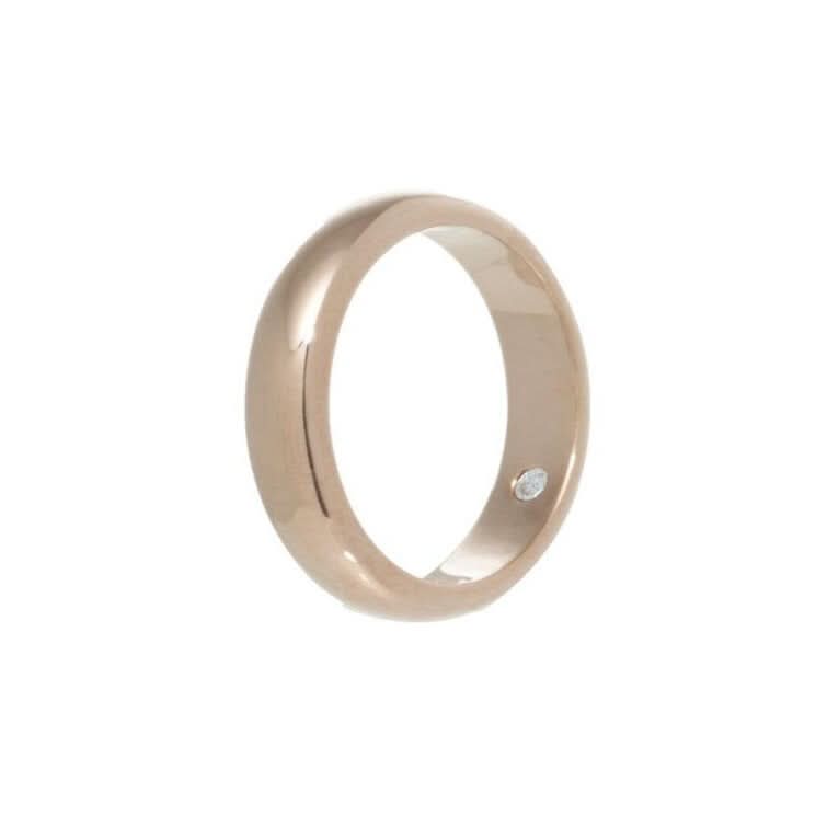 4mm Half Round Band With Birthstone - Carrie K.