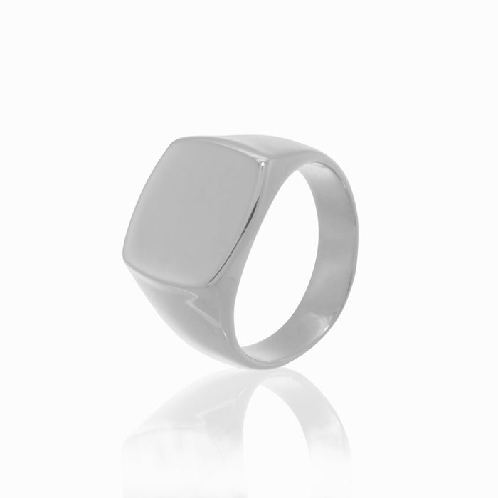 The Good Life Signet Silver Ring - Carrie K.