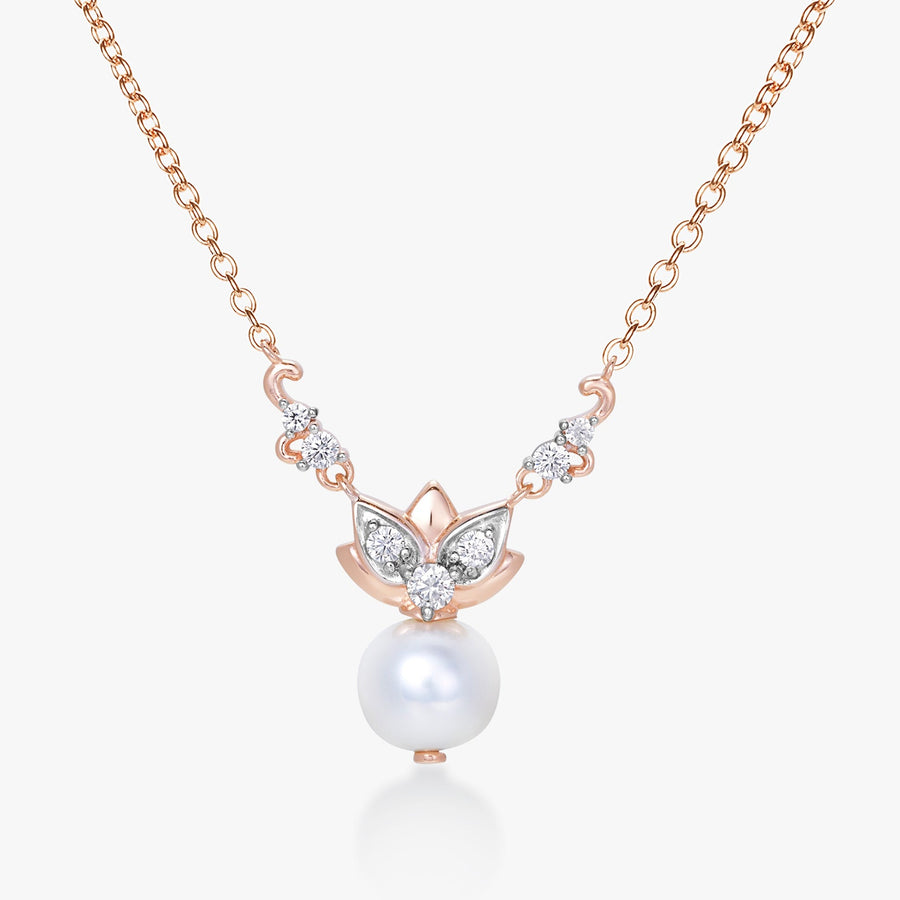 Lotus Pearl Necklace - Carrie K. 