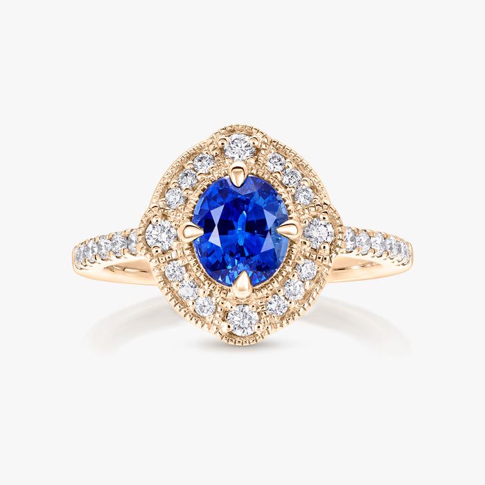 1.36ct Blue Sapphire Plenitude Ring