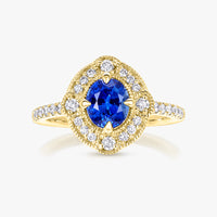 1.36ct Blue Sapphire Plenitude Ring