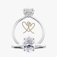 Infinite Heart Ring With Straight Band - Carrie K.