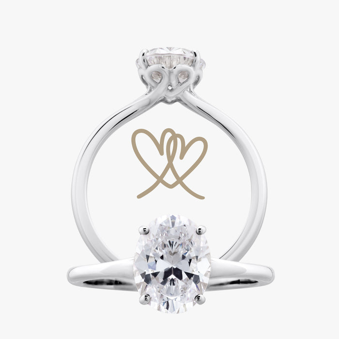 Infinite Heart Ring With Straight Band - Carrie K.