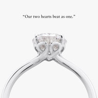 Infinite Heart Ring With Straight Band - Carrie K.