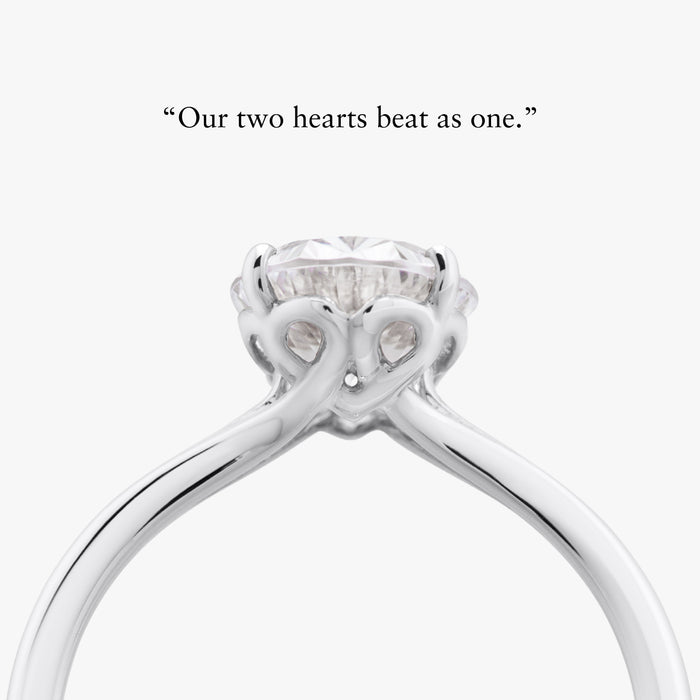 Infinite Heart Ring With Straight Band - Carrie K.