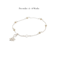 Star Mini Pearl Bracelet (14K Gold)