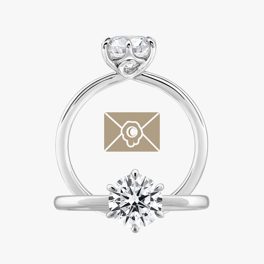 The Love Letter Ring With Tapered Band