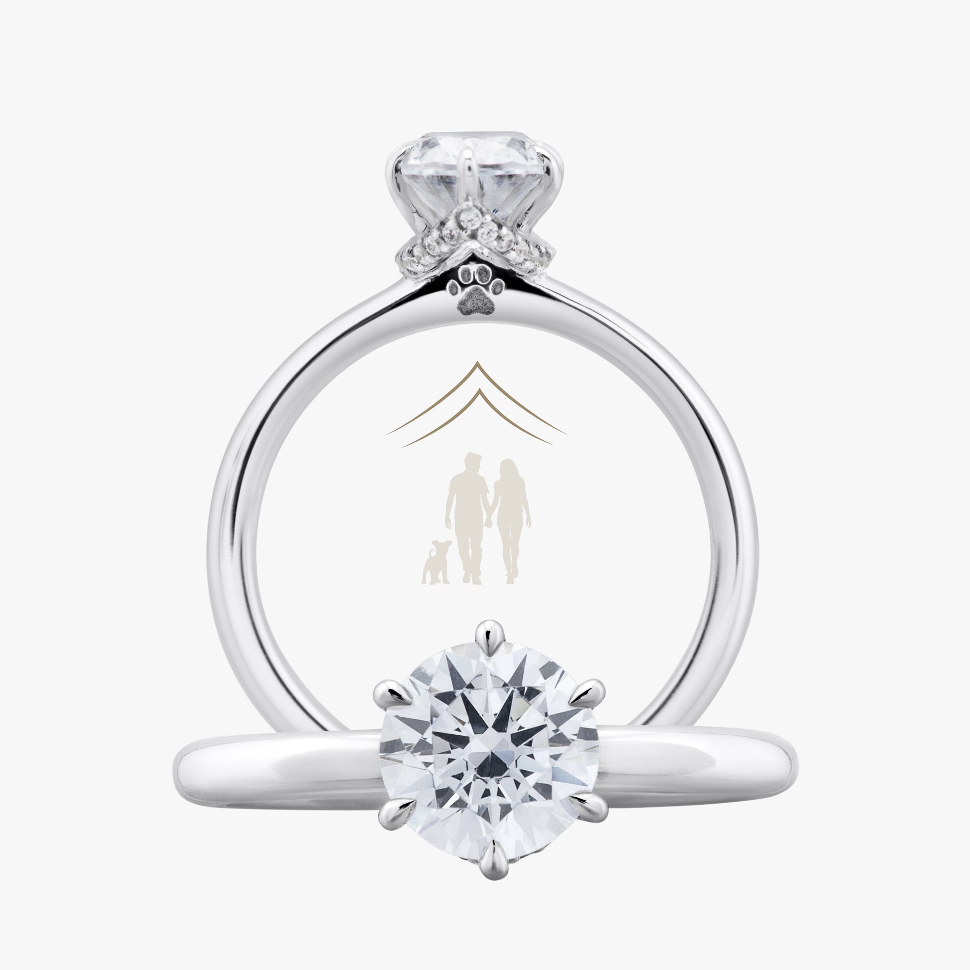 Home Ring With Straight Band