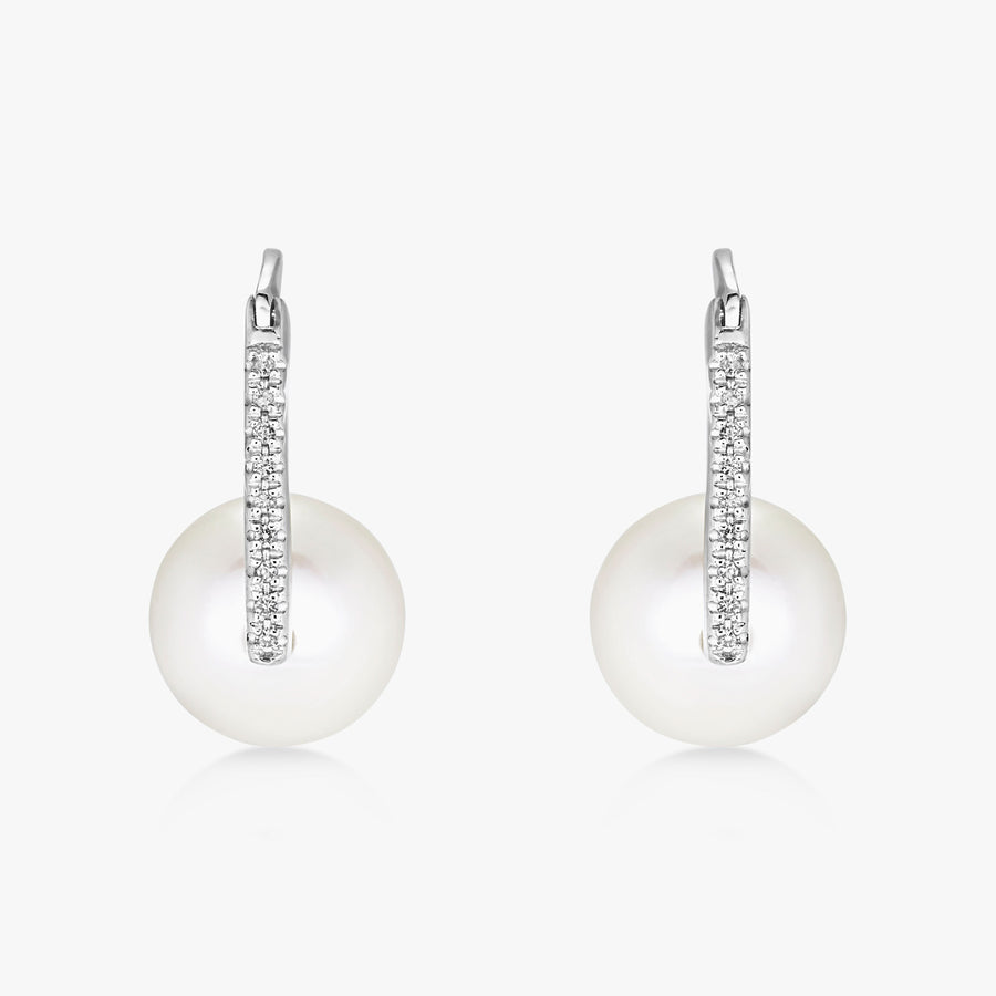 South Sea Pearl Nuovo Diamond Earrings - Carrie K. 