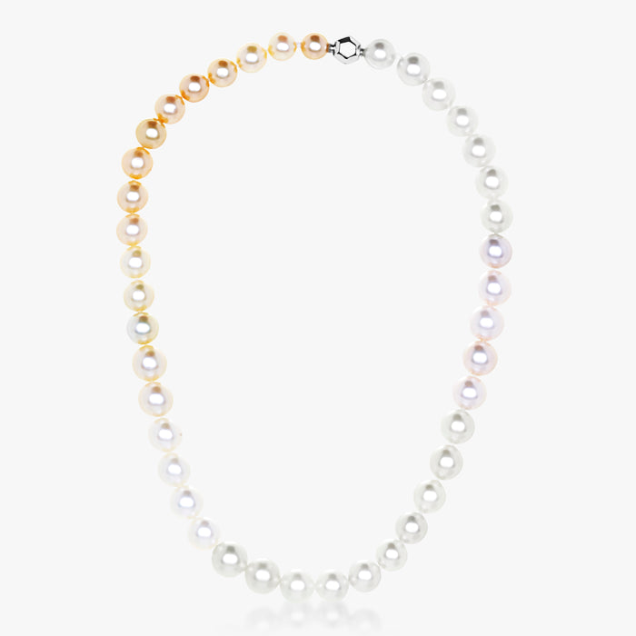 South Sea White and Golden Graduated Pearl Necklace 8.00mm 16-inch - Carrie K. 