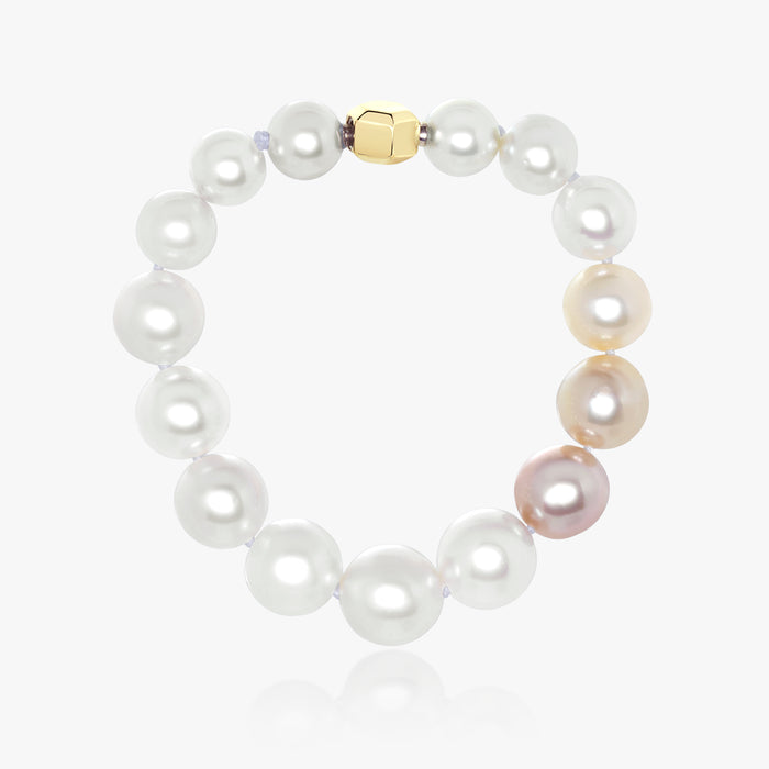 South Sea White and Golden Graduated Pearl 5.5-Inch - Carrie K. 