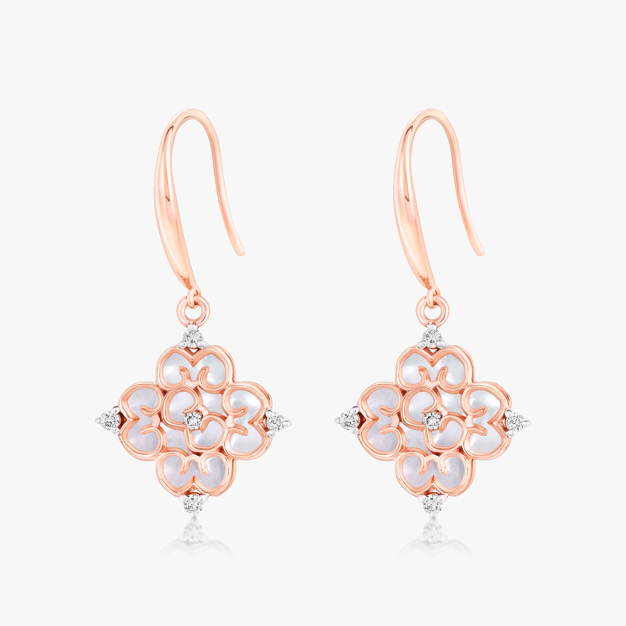 Blessings Mini Mother of Pearl Hook Earrings (18K Gold) - Carrie K.