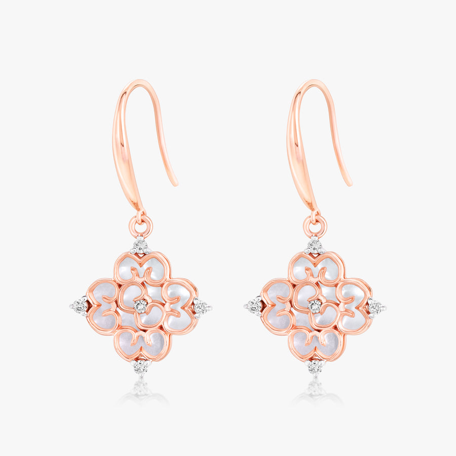 Blessings Mini Mother of Pearl Hook Earrings (18K Gold) - Carrie K.