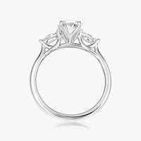 Jasmine Trilogy Ring (Round Side Stones)