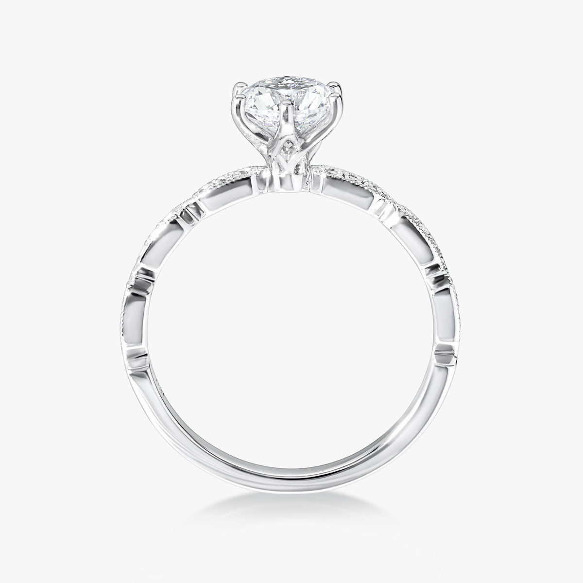 Entwine Birthstone Art Deco Helix Ring – Carrie K.
